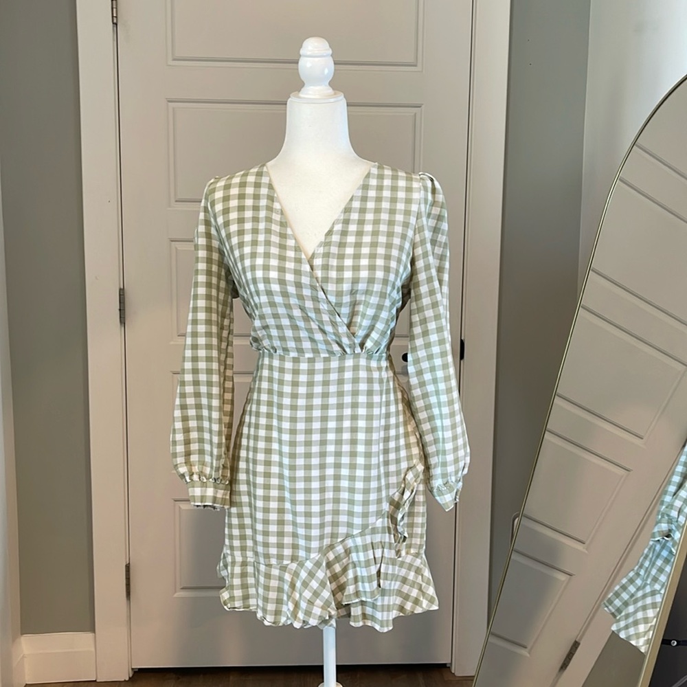 VeroModa Gingham Dress size Medium
